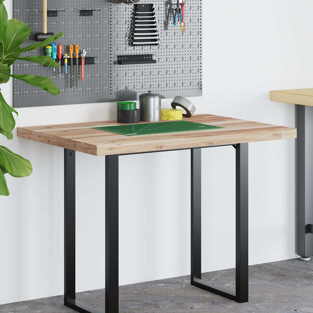 Ploča za radni stol neobrađena 120x70x4 cm od bagremovog drva
