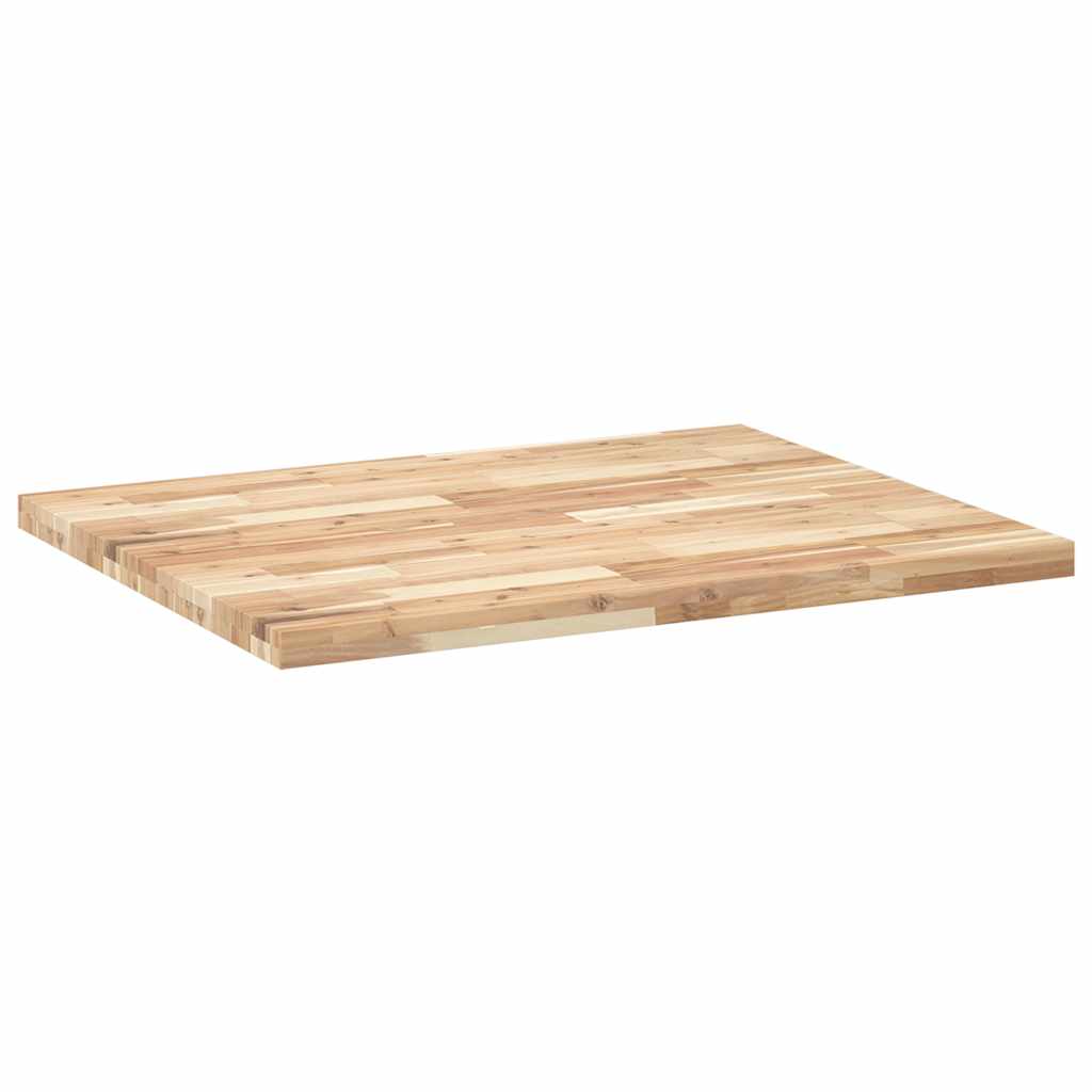 Ploča za radni stol neobrađena 100x80x4 cm od bagremovog drva