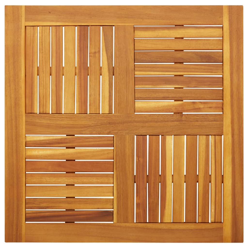 Stolna ploča 80x80x2,2 cm četvrtasta od masivnog drva bagrema