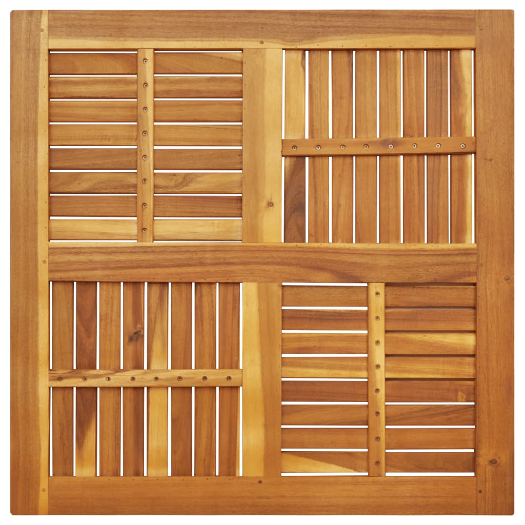 Stolna ploča 90x90x2,2 cm četvrtasta od masivnog drva bagrema