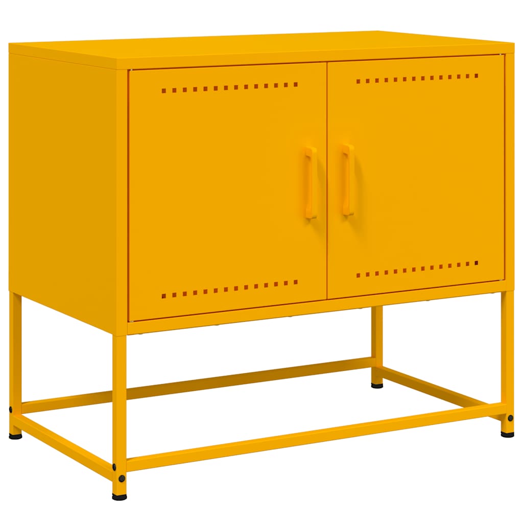 TV ormarić boja senfa 68,5 x 39 x 60,5 cm čelični