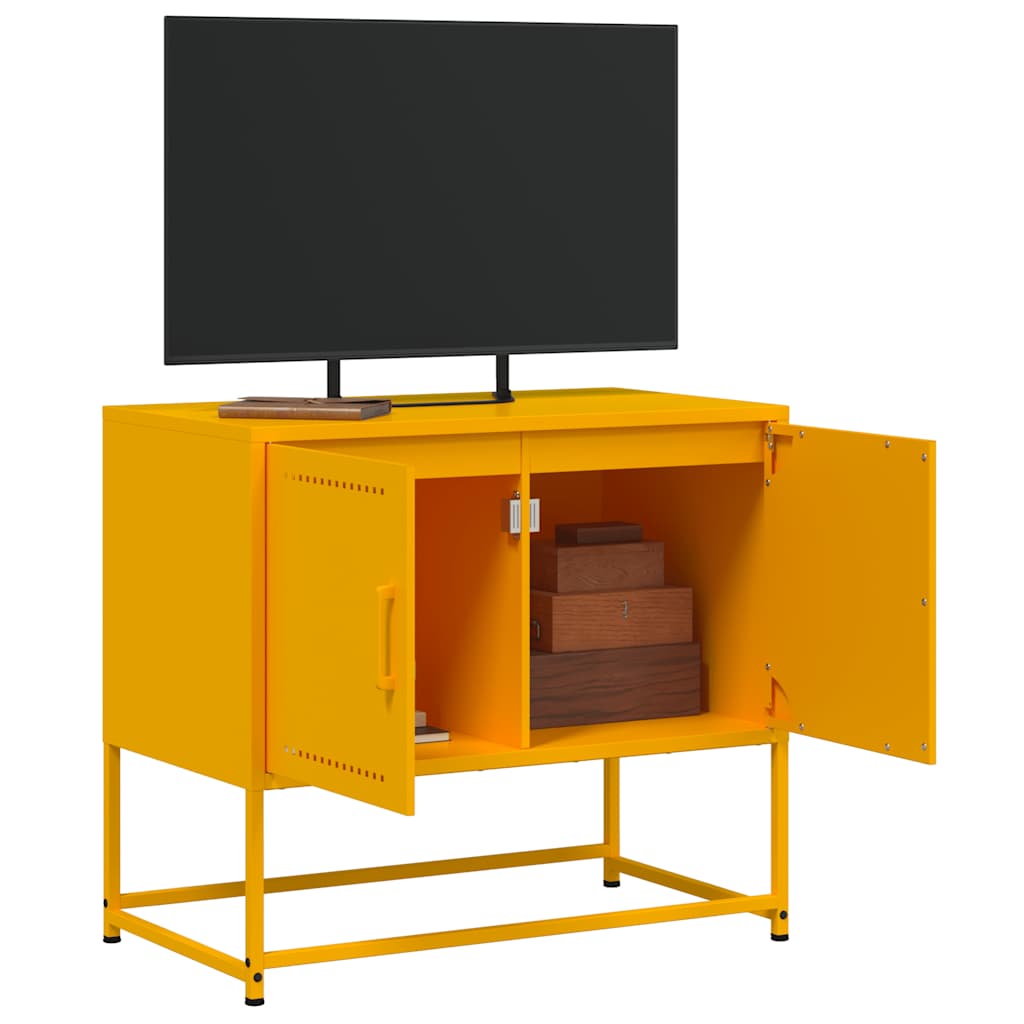TV ormarić boja senfa 68,5 x 39 x 60,5 cm čelični
