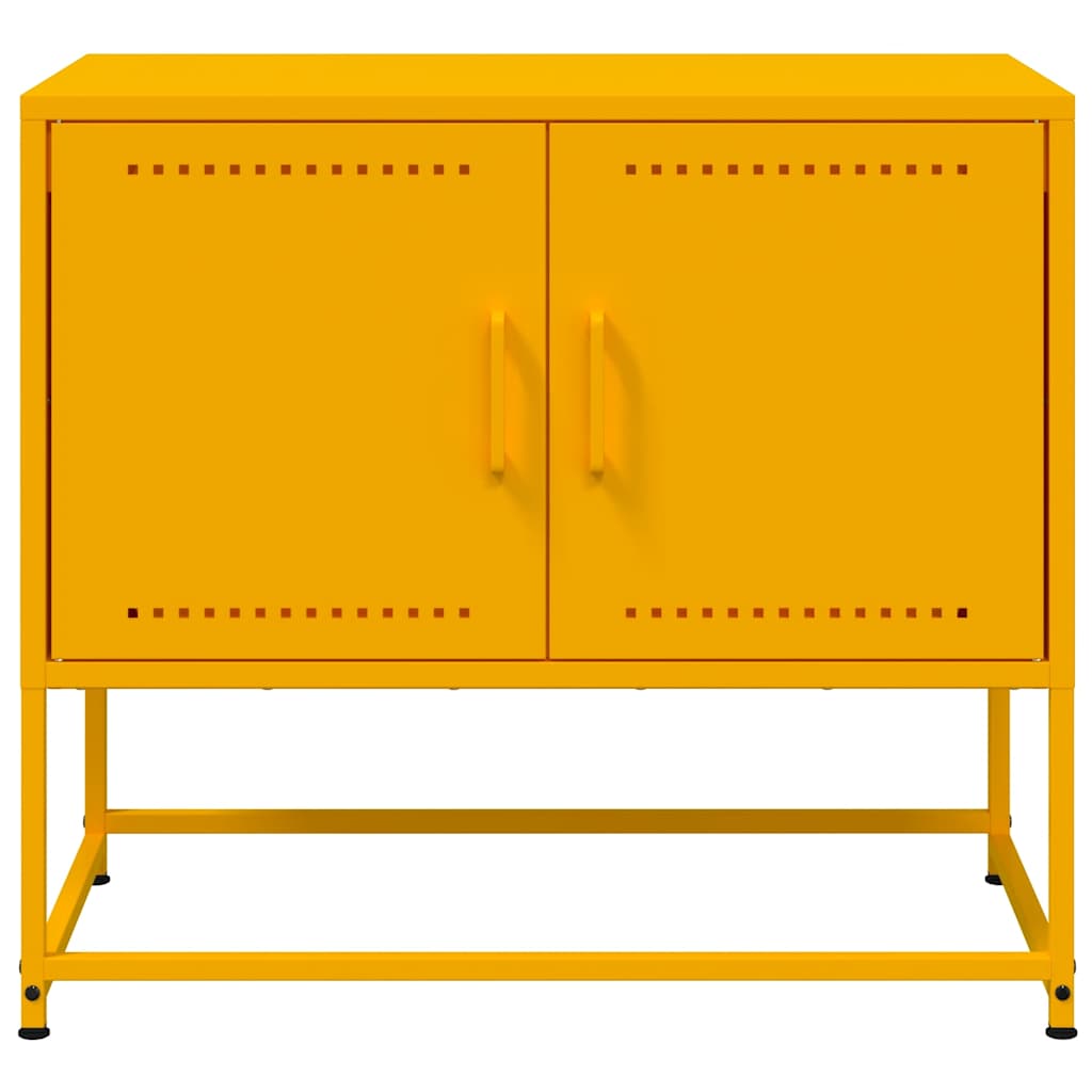 TV ormarić boja senfa 68,5 x 39 x 60,5 cm čelični