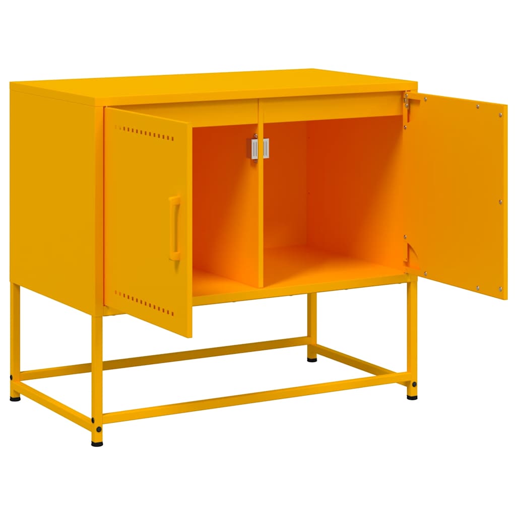TV ormarić boja senfa 68,5 x 39 x 60,5 cm čelični