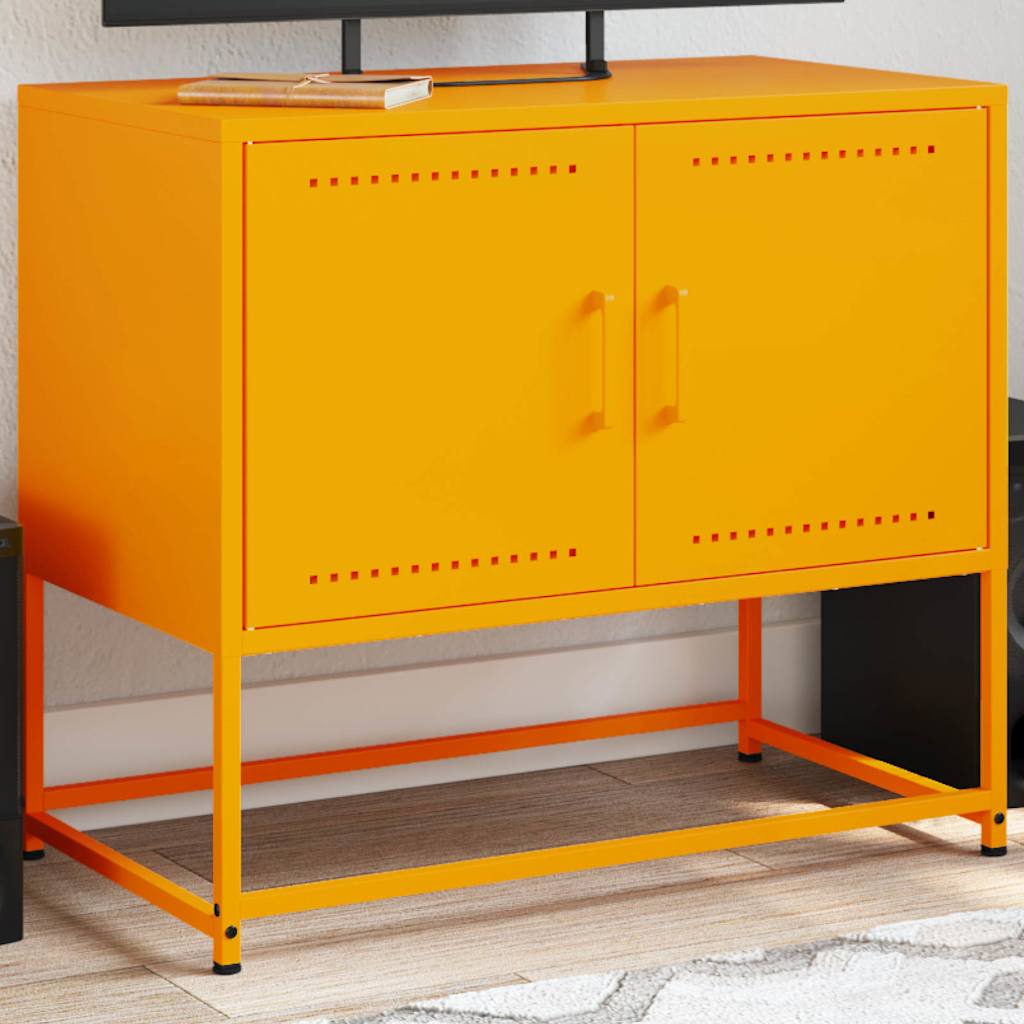 TV ormarić boja senfa 68,5 x 39 x 60,5 cm čelični