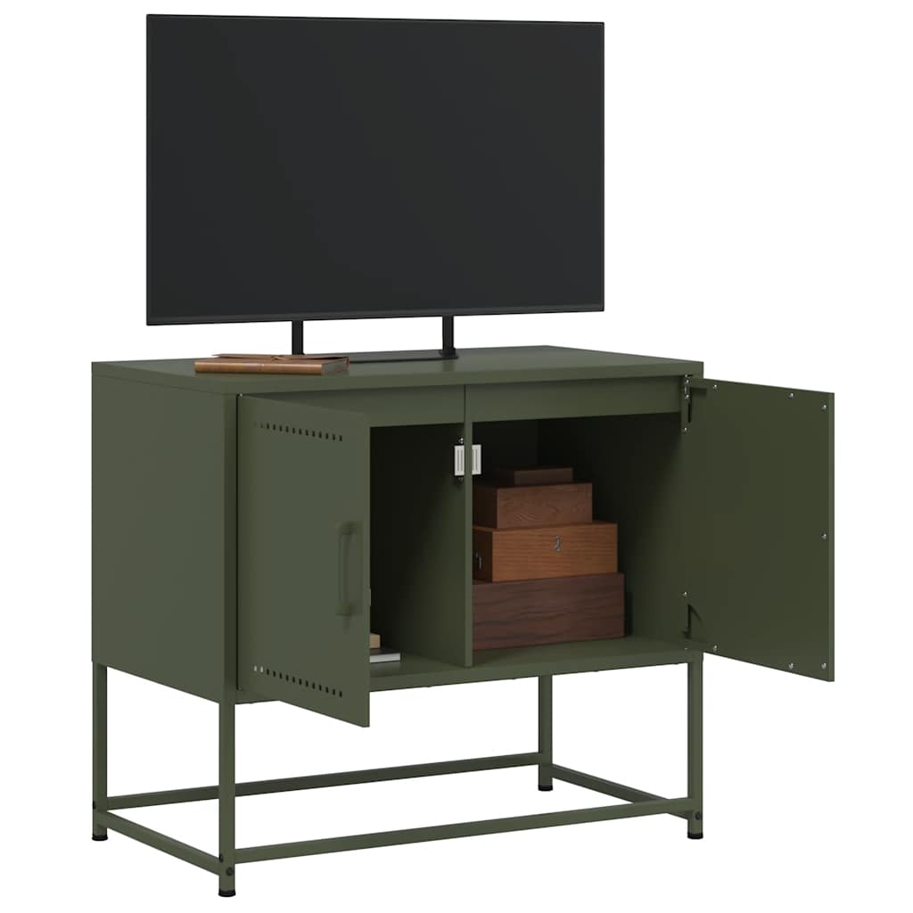 TV ormarić maslinasti 68,5 x 39 x 60,5 cm čelični