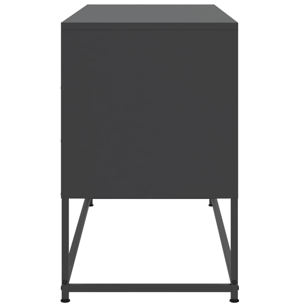 TV ormarić crni 100,5x39x60,5 cm čelični