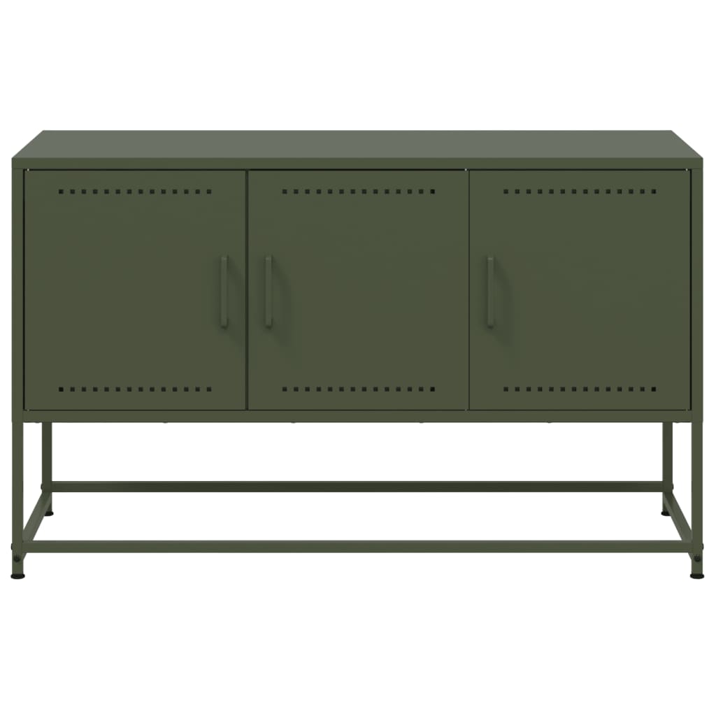 TV ormarić maslinastozeleni 100,5x39x60,5 cm čelični