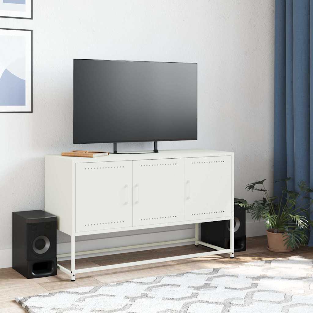 TV ormarić bijeli 100,5 x 39 x 60,5 cm čelični