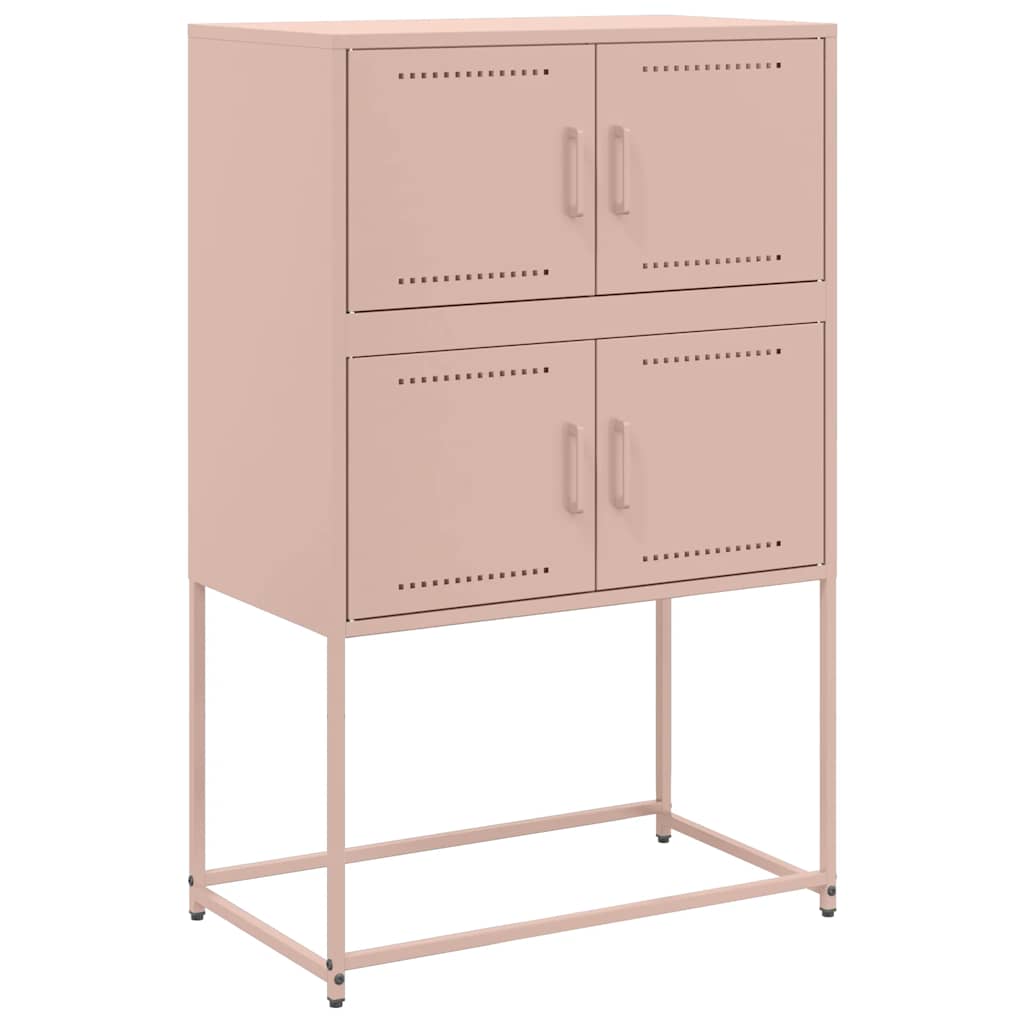 Komoda crna 68,5x38,5x107 cm čelična