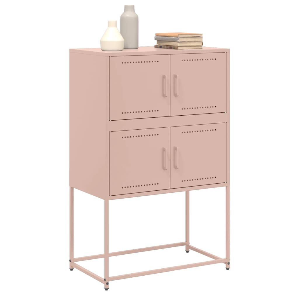 Komoda crna 68,5x38,5x107 cm čelična