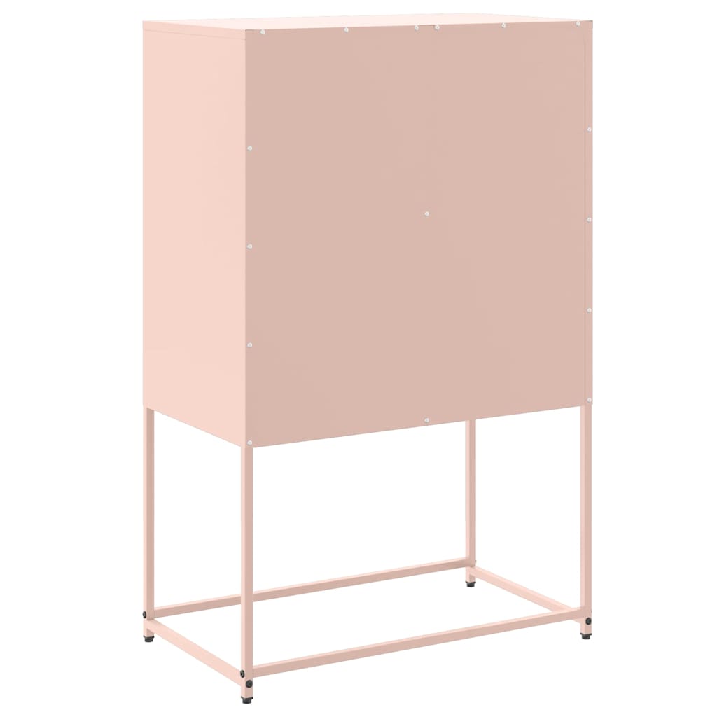Komoda crna 68,5x38,5x107 cm čelična