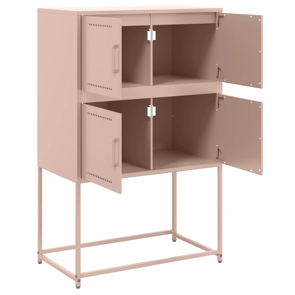 Komoda crna 68,5x38,5x107 cm čelična