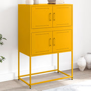 Komoda boja senfa 68,5 x 38,5 x 107 cm čelična