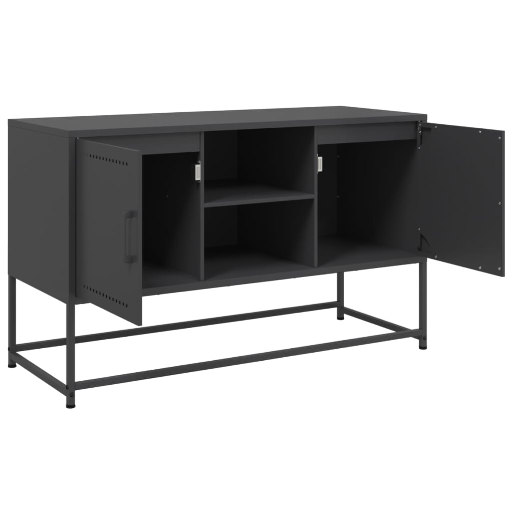 TV ormarić crni 100,5x39x60,5 cm čelični