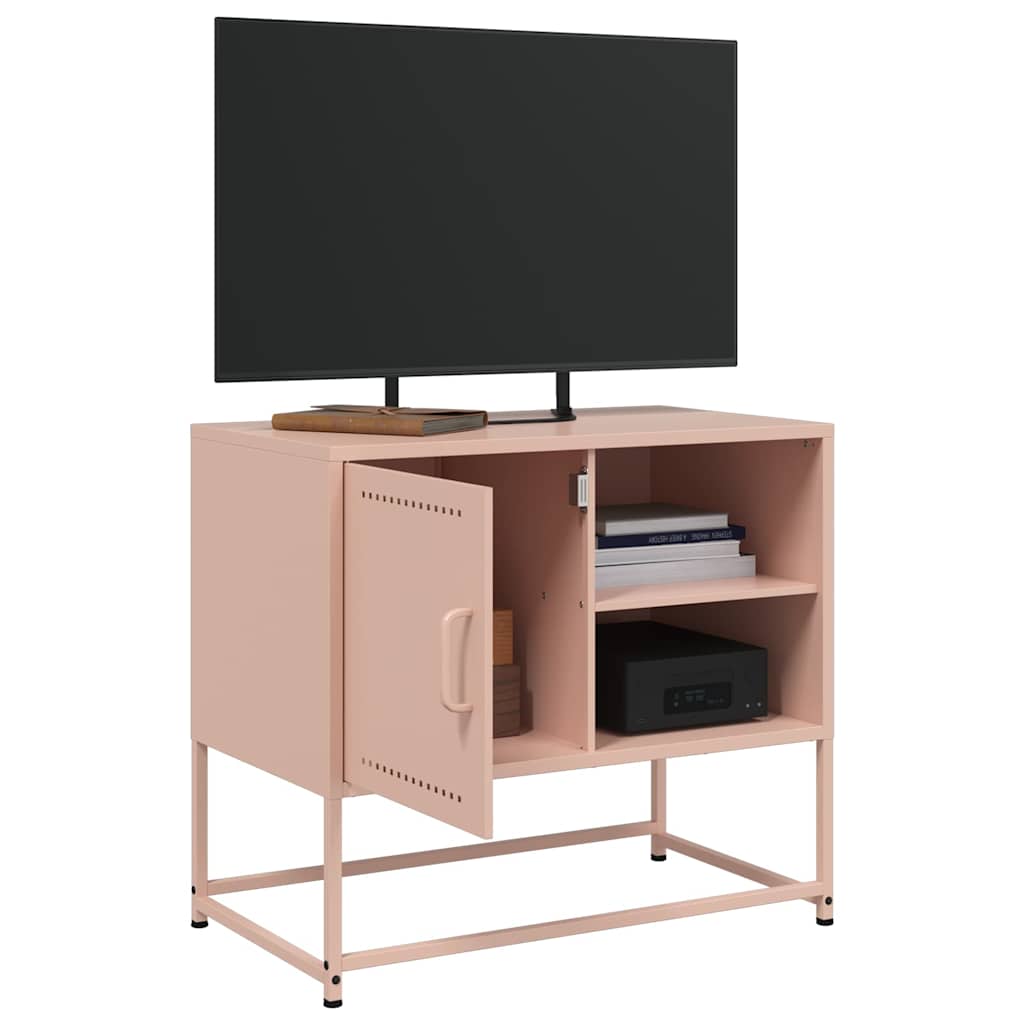TV ormarić ružičasti 68 x 39 x 60,5 cm čelični