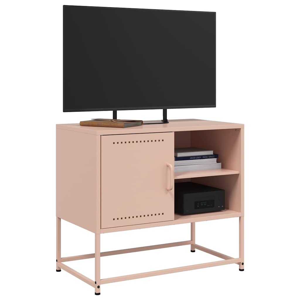 TV ormarić ružičasti 68 x 39 x 60,5 cm čelični