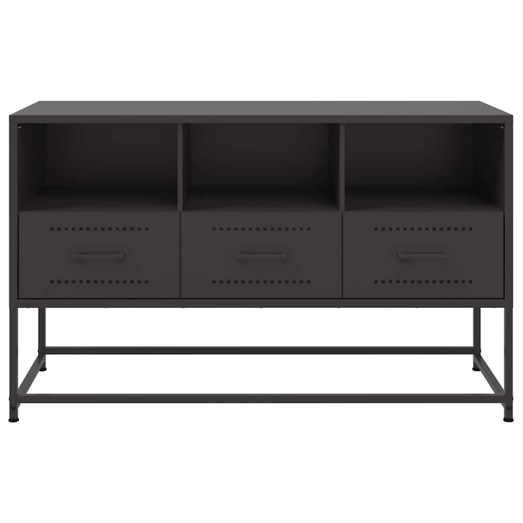 TV ormarić crni 100,5x39x60,5 cm čelični