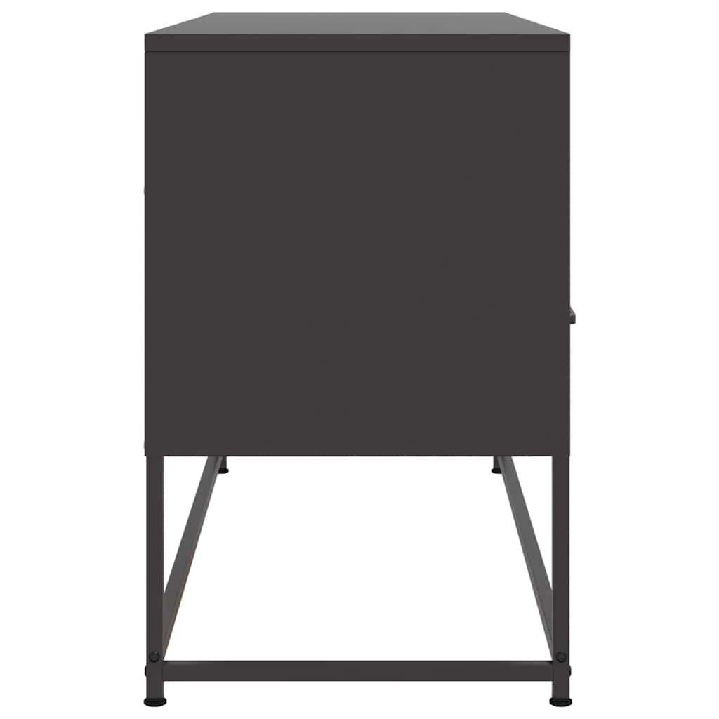 TV ormarić crni 100,5x39x60,5 cm čelični