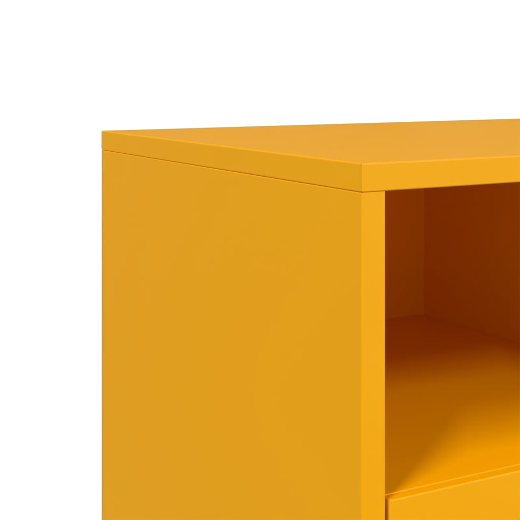 TV ormarić boja senfa 100,5 x 39 x 60,5 cm čelični