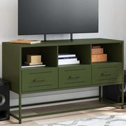 TV ormarić maslinastozeleni 100,5x39x60,5 cm čelični
