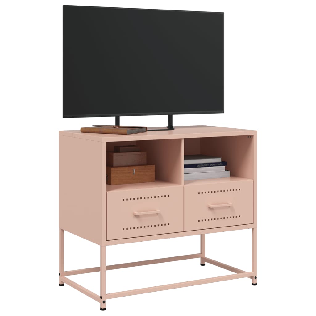 TV ormarić ružičasti 68 x 39 x 60,5 cm čelični