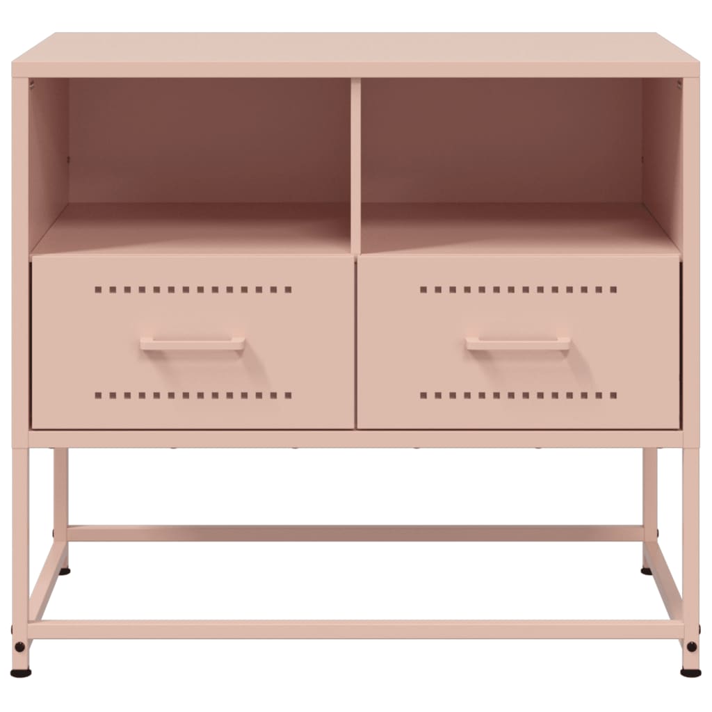 TV ormarić ružičasti 68 x 39 x 60,5 cm čelični
