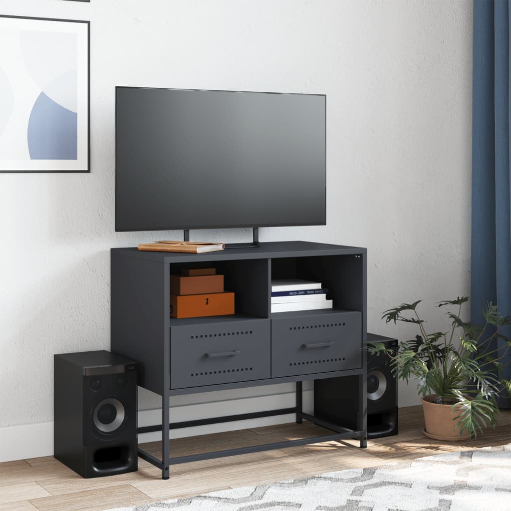 TV ormarić antracit 68x39x60,5 cm čelik