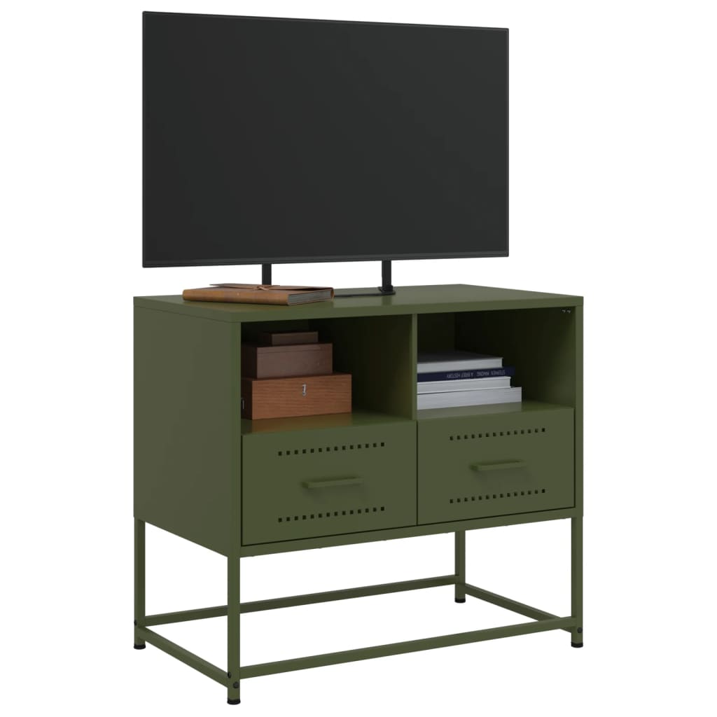 TV ormarić maslinastozeleni 68x39x60,5 cm čelični