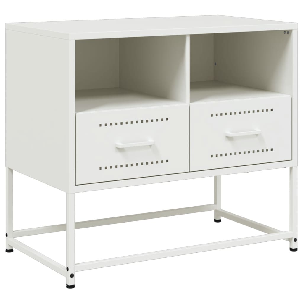 TV ormarić crni 68x39x60,5 cm bijeli