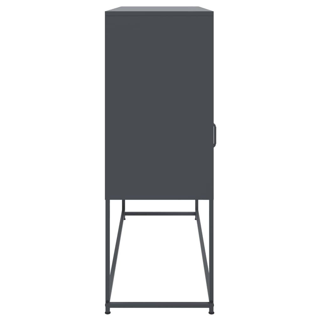 Komoda antracit 100,5 x 39 x 107 cm od čelika