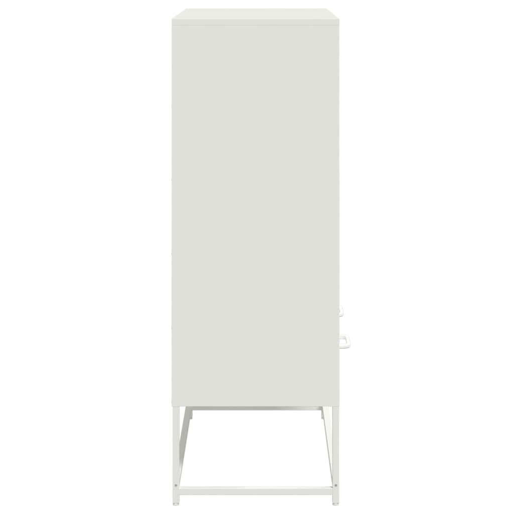 Visoka komoda bijela 68x39x111,5 cm od čelika