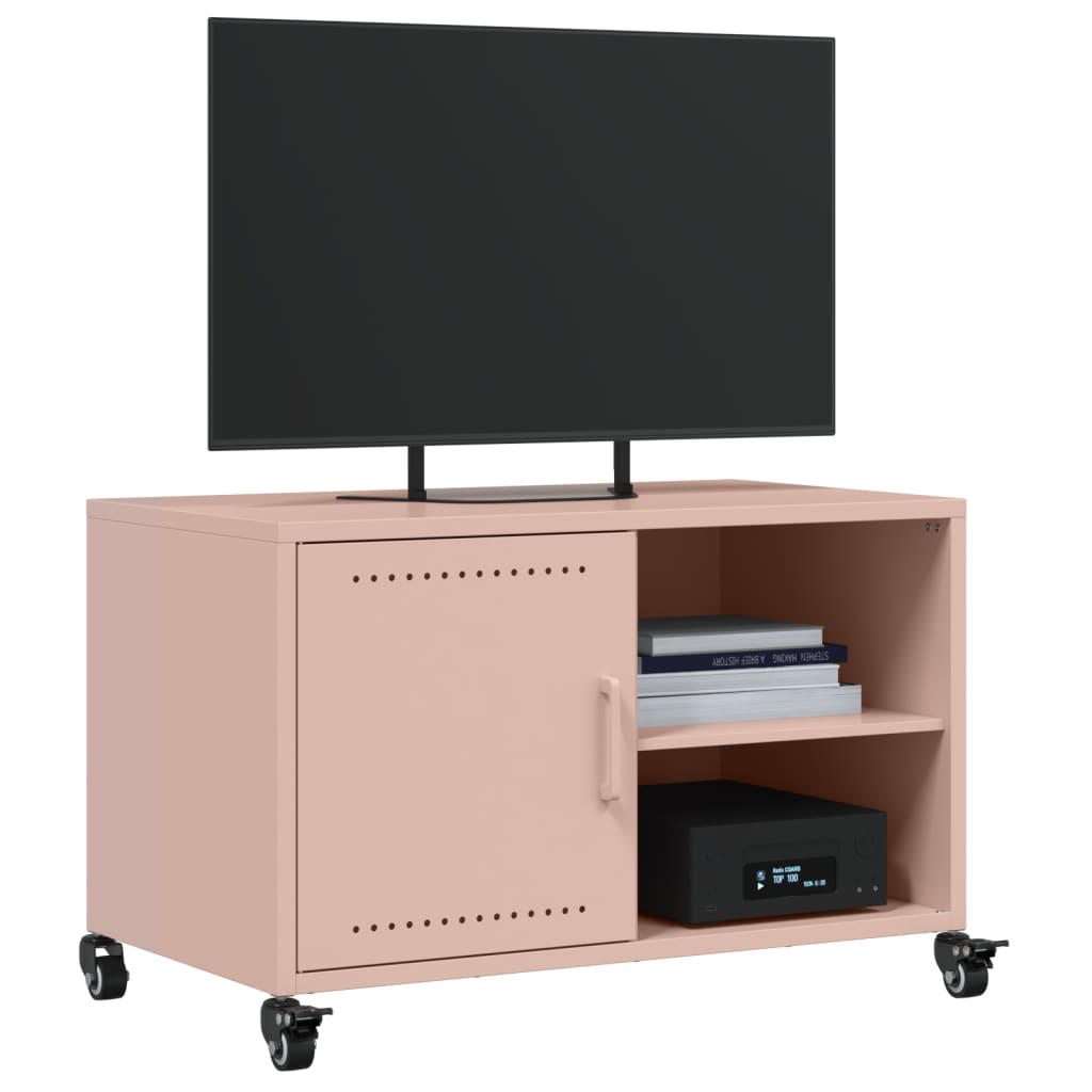 TV ormarić ružičasti 68 x 39 x 43,5 cm čelik