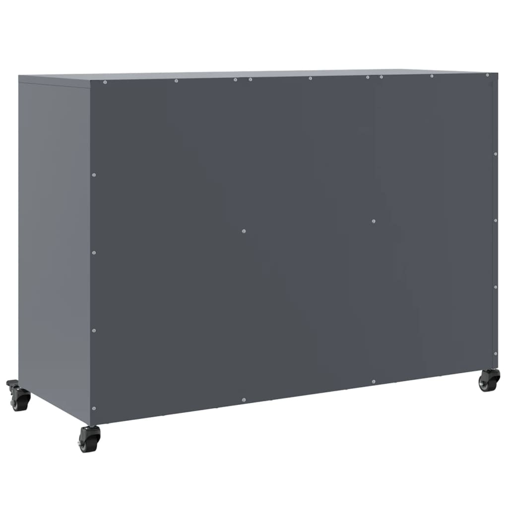 Komoda antracit 100,5x39x72 cm od čelika