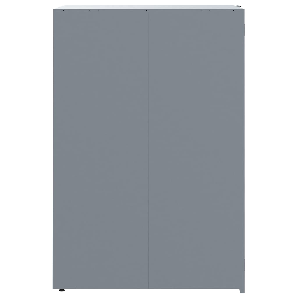 Spremište za jednu kantu za otpad siva 69 x 79 x 117 cm čelično