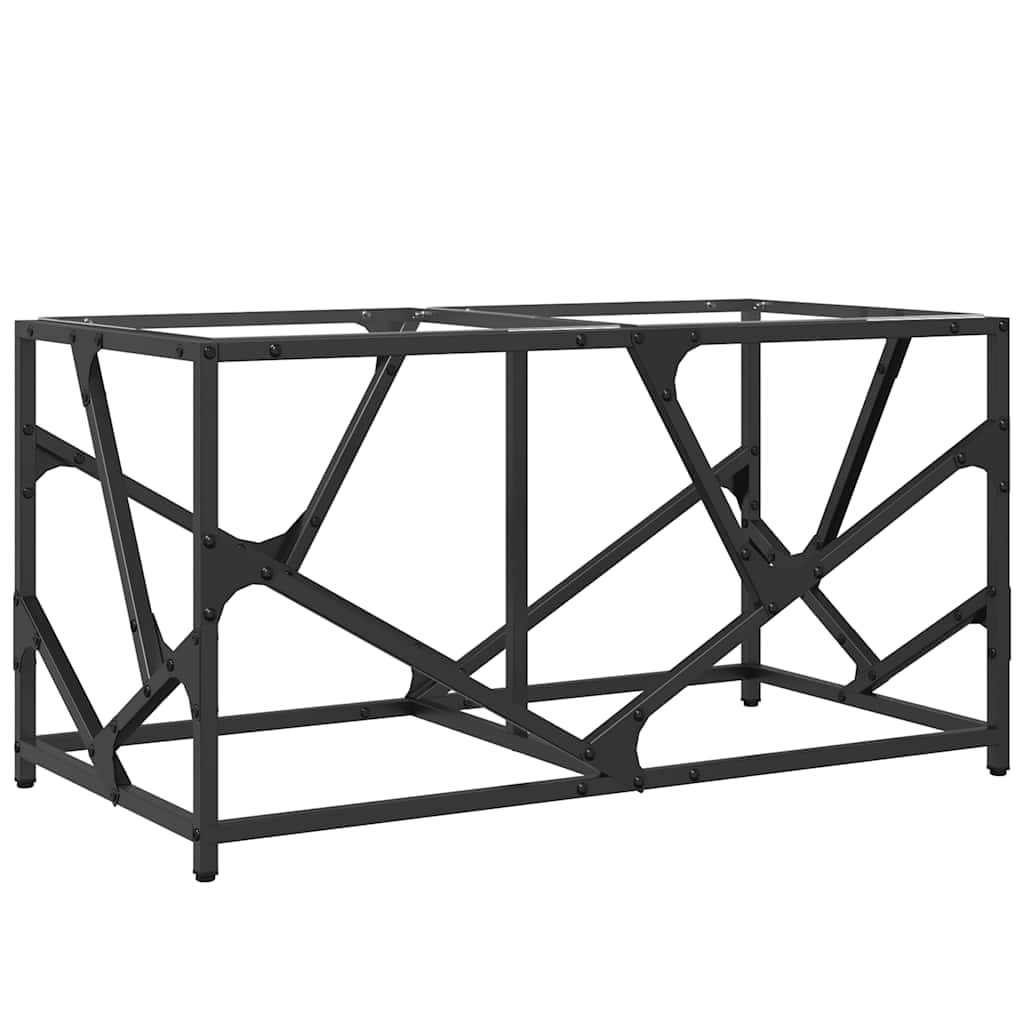 Stolić s prozirnom staklenom površinom 78,5x40x41 cm čelik