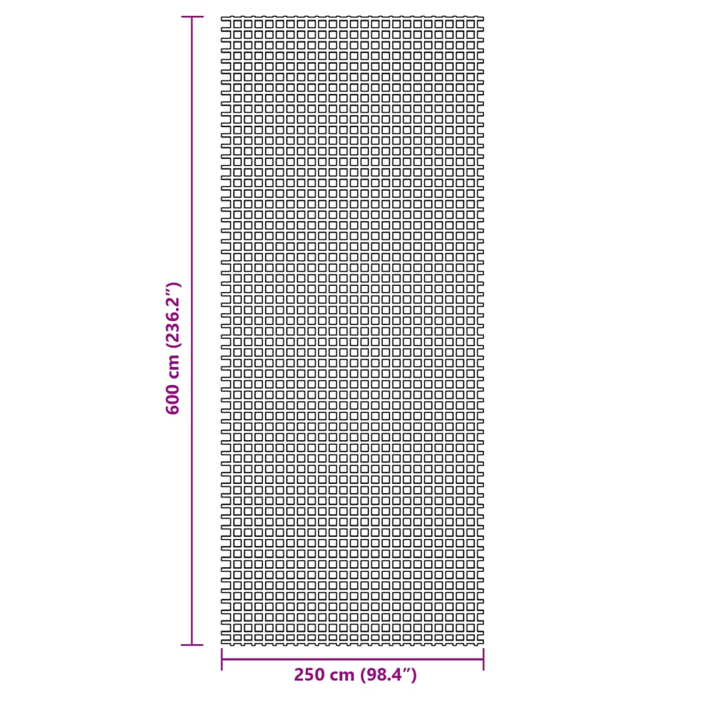 Tepih za šator antracit 6x2,5 m