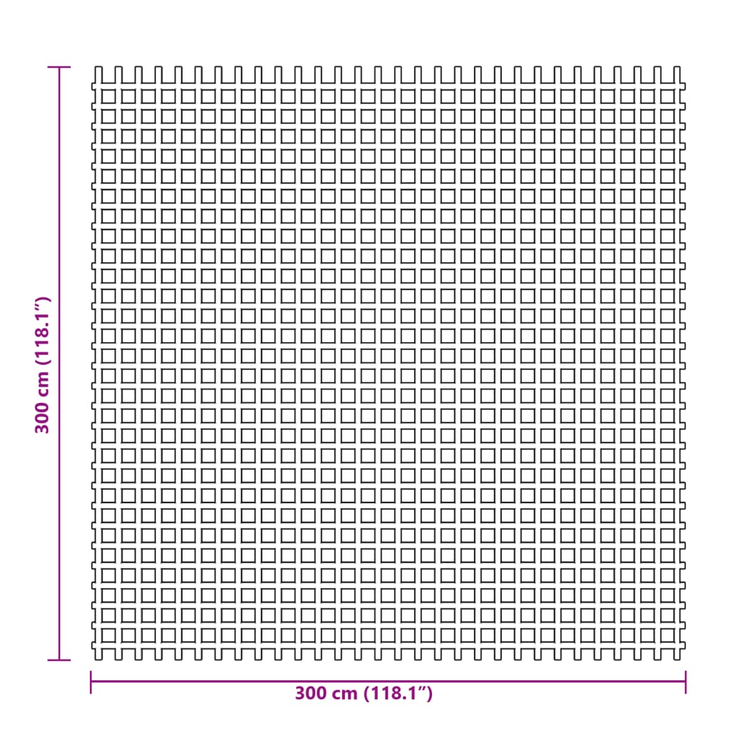 Tepih za šator antracit 3x3 m