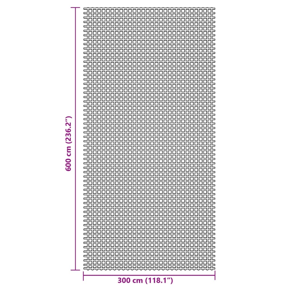 Tepih za šator antracit 6x3 m