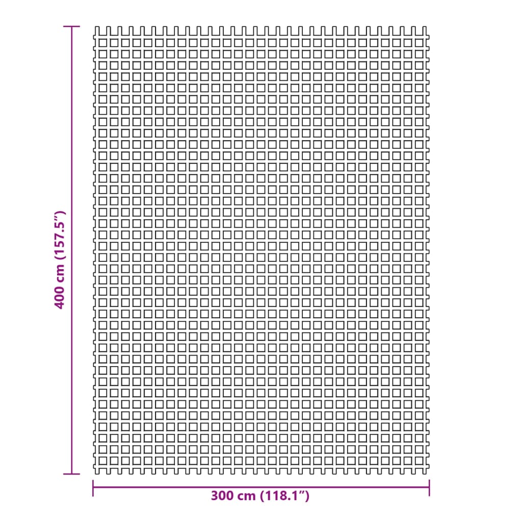 Tepih za šator plavi 4x3 m