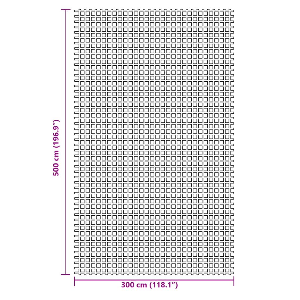 Tepih za šator zeleni 5x3 m