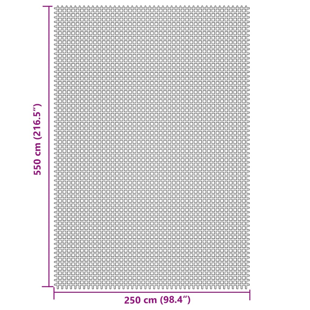 Tepih za šator krem 5,5x2,5 m