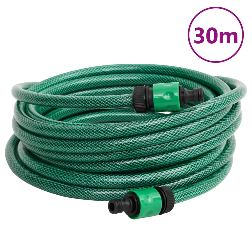 Samostojeći zeleni kolut za crijevo s crijevom od 30 m PVC