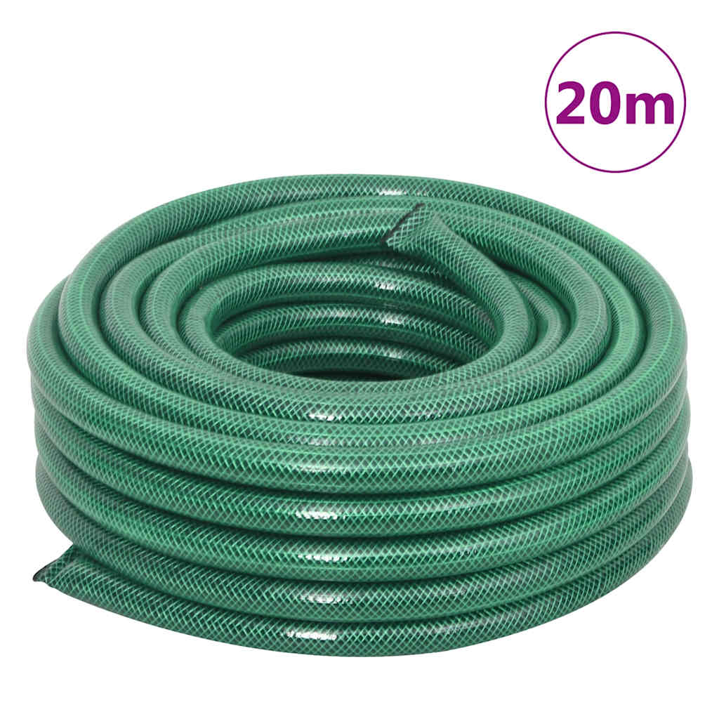 Zeleni kolut sa setom za pričvršćivanje crijeva 0,75" 20 m PVC