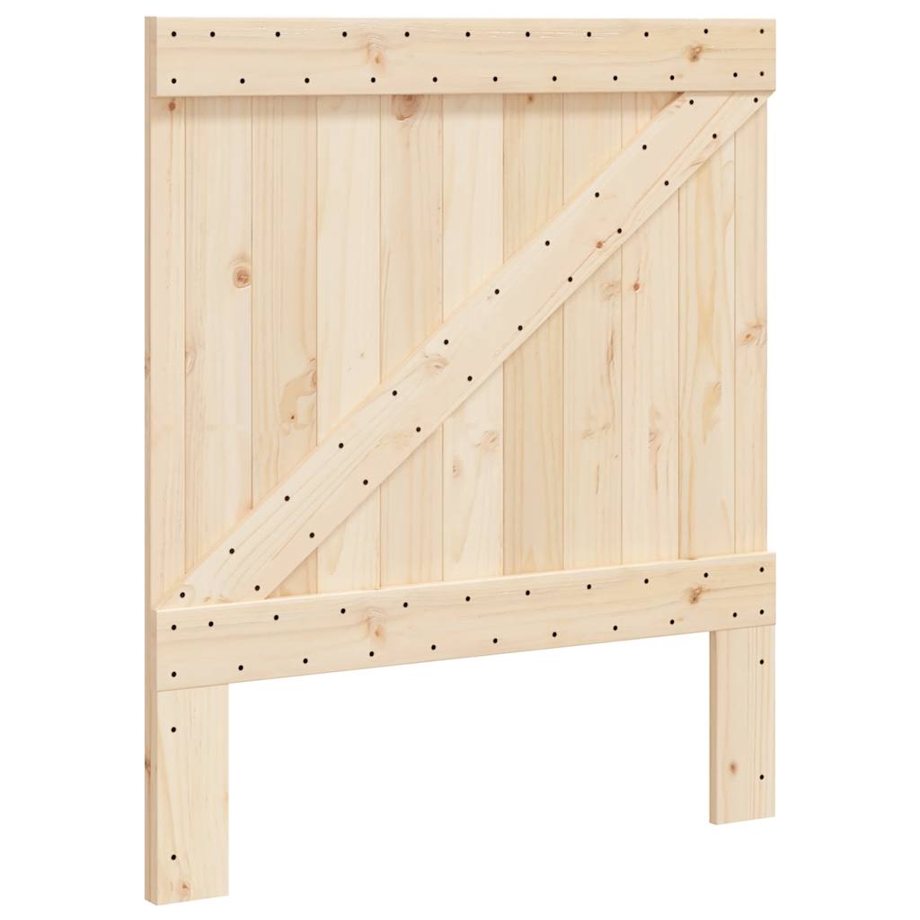 Okvir kreveta s uzglavljem 90 x 200 cm od masivne borovine