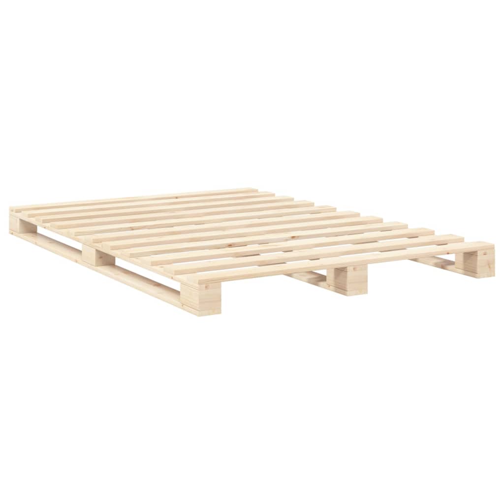 Okvir za krevet s uzglavljem 160 x 200 cm od masivne borovine