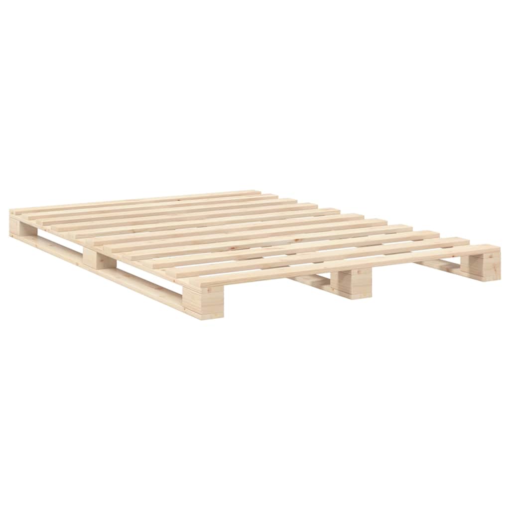 Okvir za krevet s uzglavljem 160 x 200 cm od masivne borovine