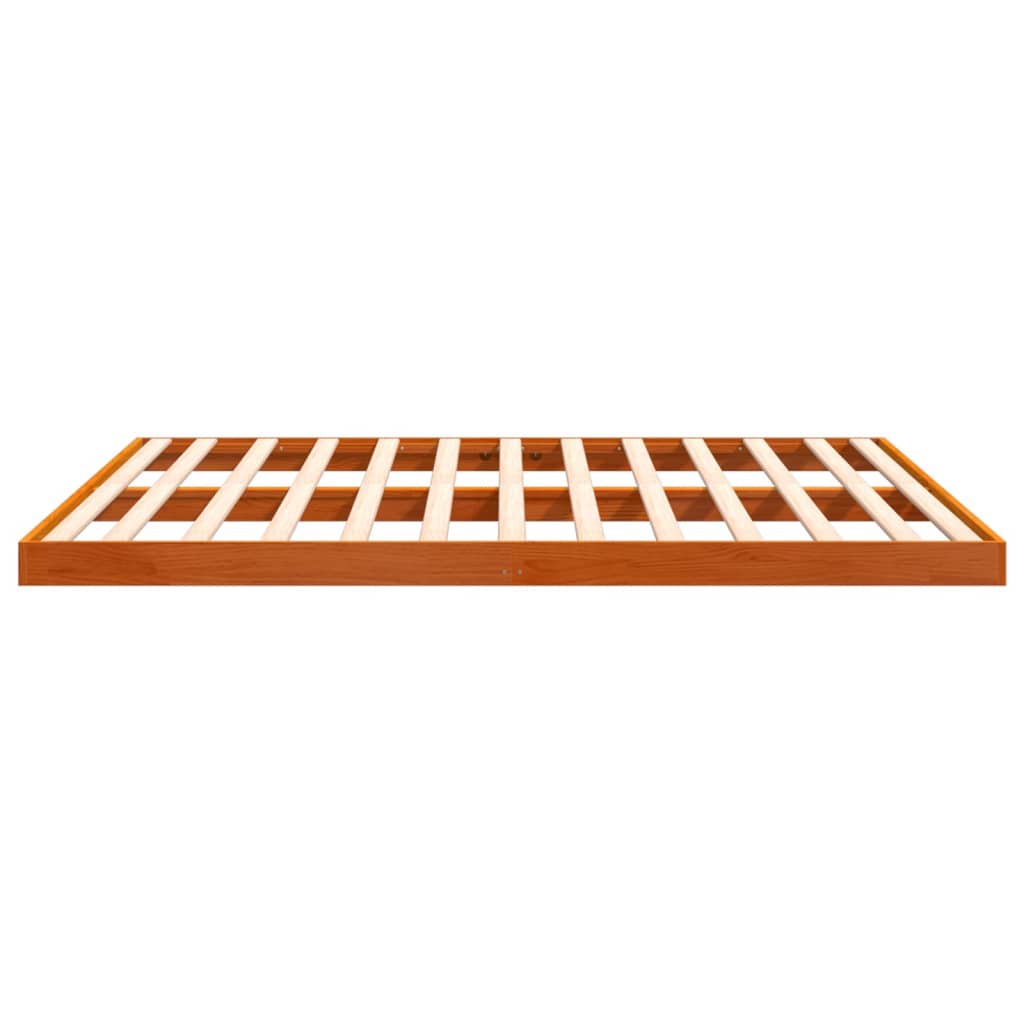 Okvir kreveta voštano smeđi 200 x 200 cm od masivne borovine