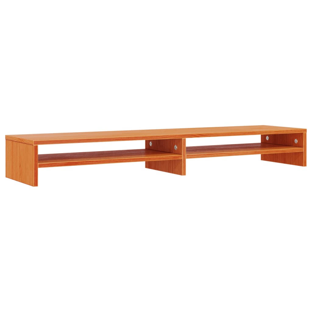 Stalak za monitor voštano smeđi 100x24x13cm od borovine