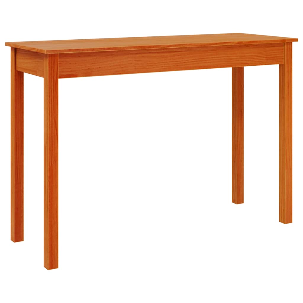 Konzolni stol voštano smeđi 110x40x75 cm od masivne borovine
